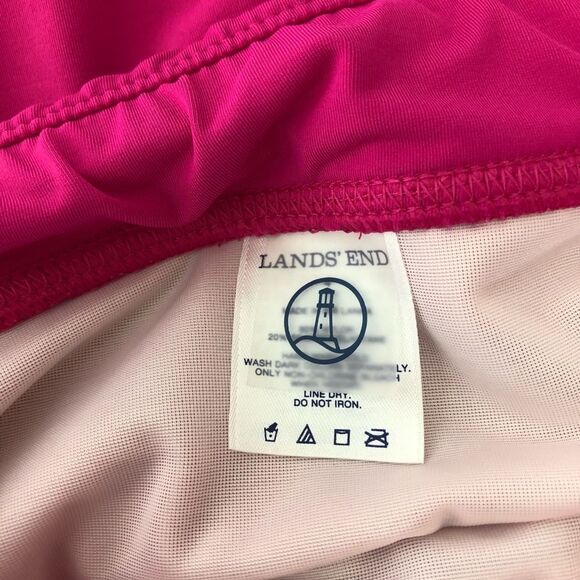 Lands End Size 4 Tankini‎ Swim Bottom Skirt Skirted Solid Pink - Picture 6 of 7